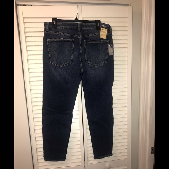 🔥Silver vintage mid rise ankle slim jeans - Picture 3 of 8